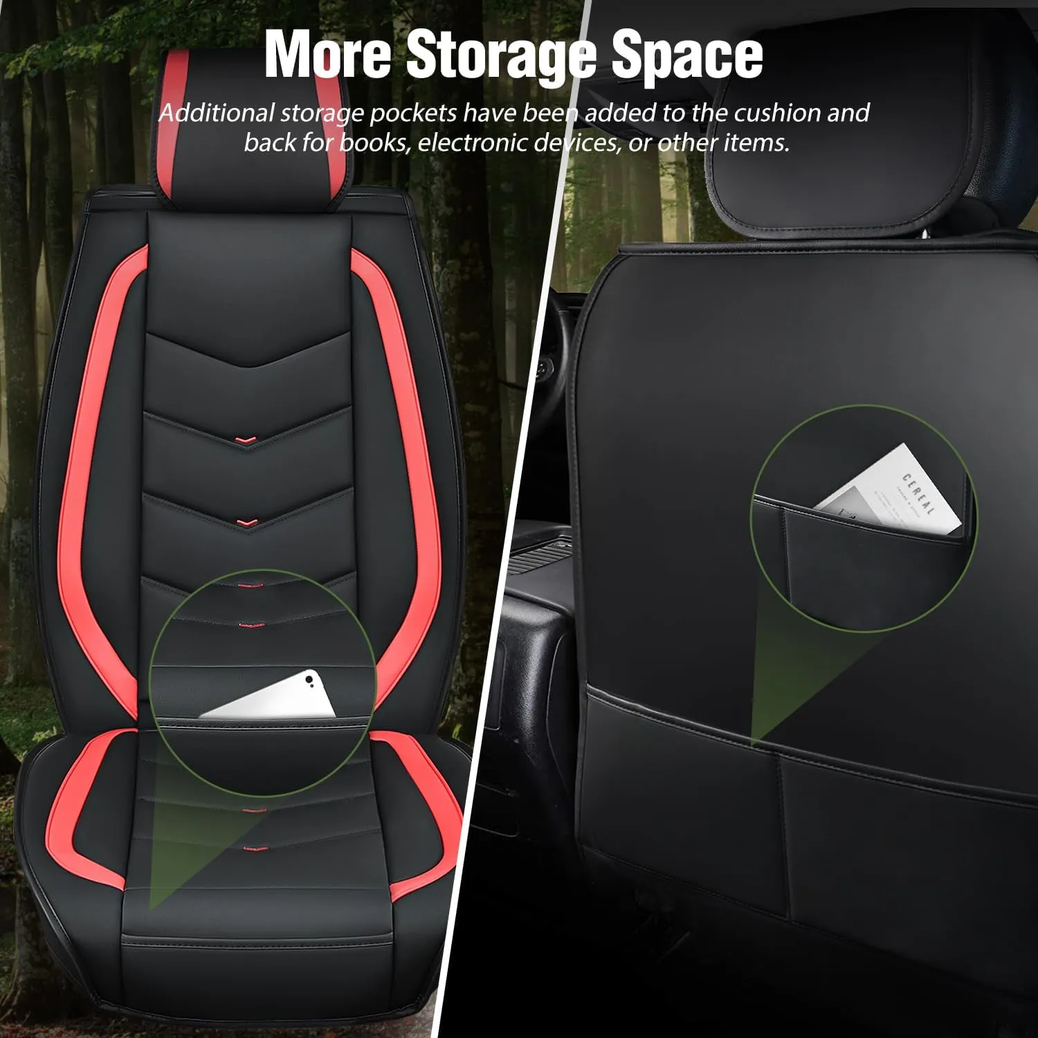 2007-2024 Chevy Silverado GMC Sierra 1500 2500HD 3500HD Front Seat Covers
