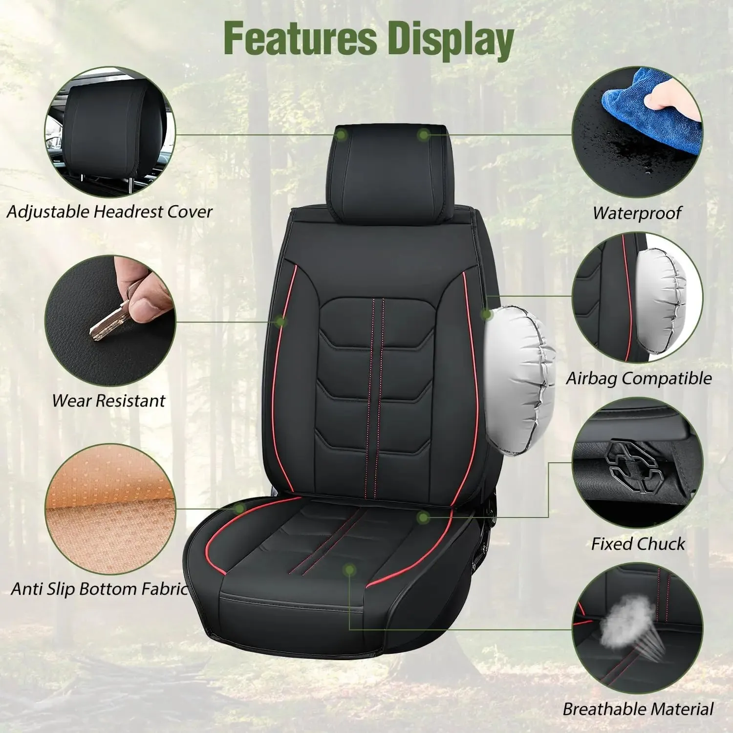 2007-2024 Jeep Wrangler JK JL 4Door Front Seat Covers