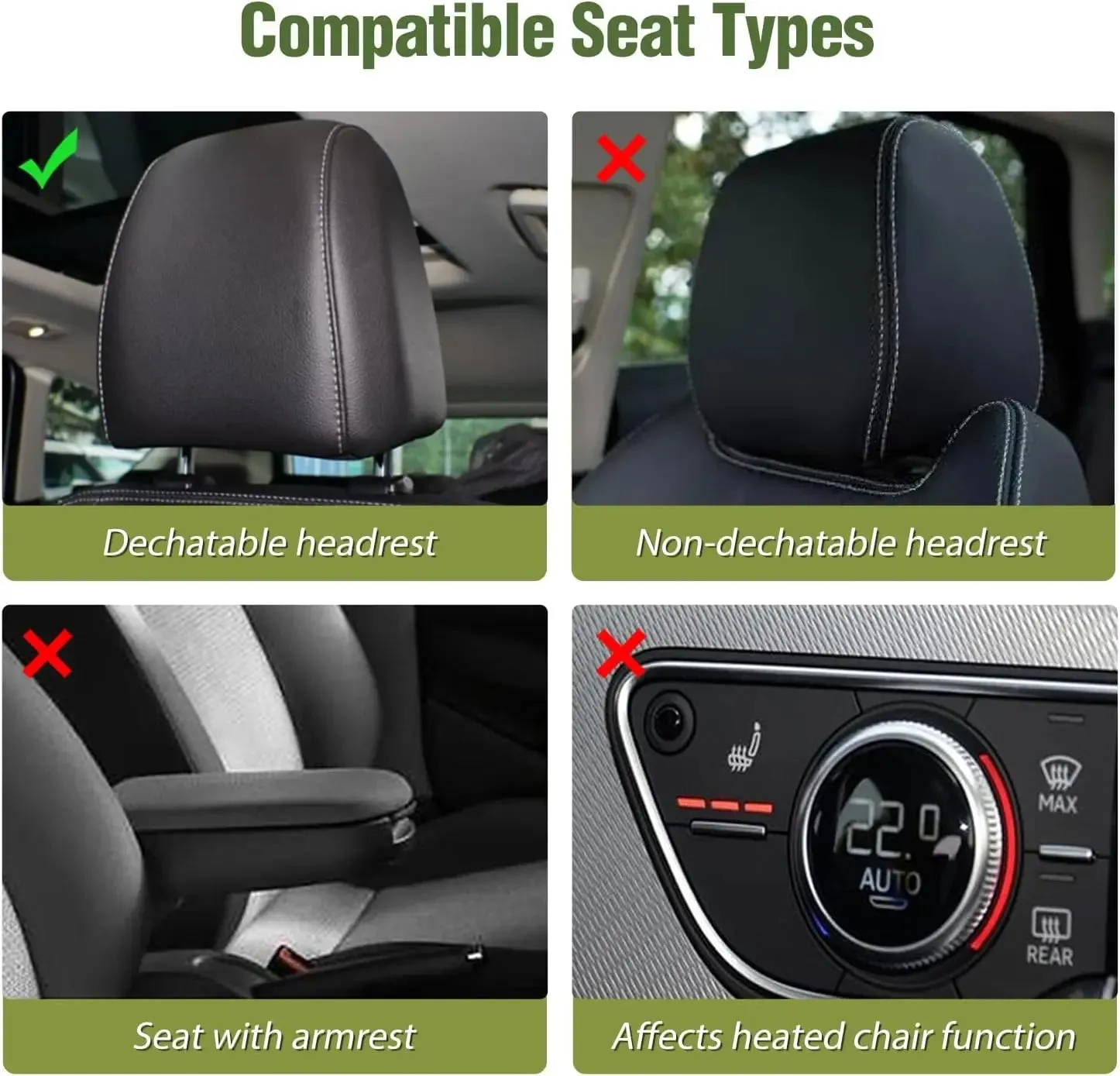 2007-2024 Jeep Wrangler JK JL 4Door Front Seat Covers
