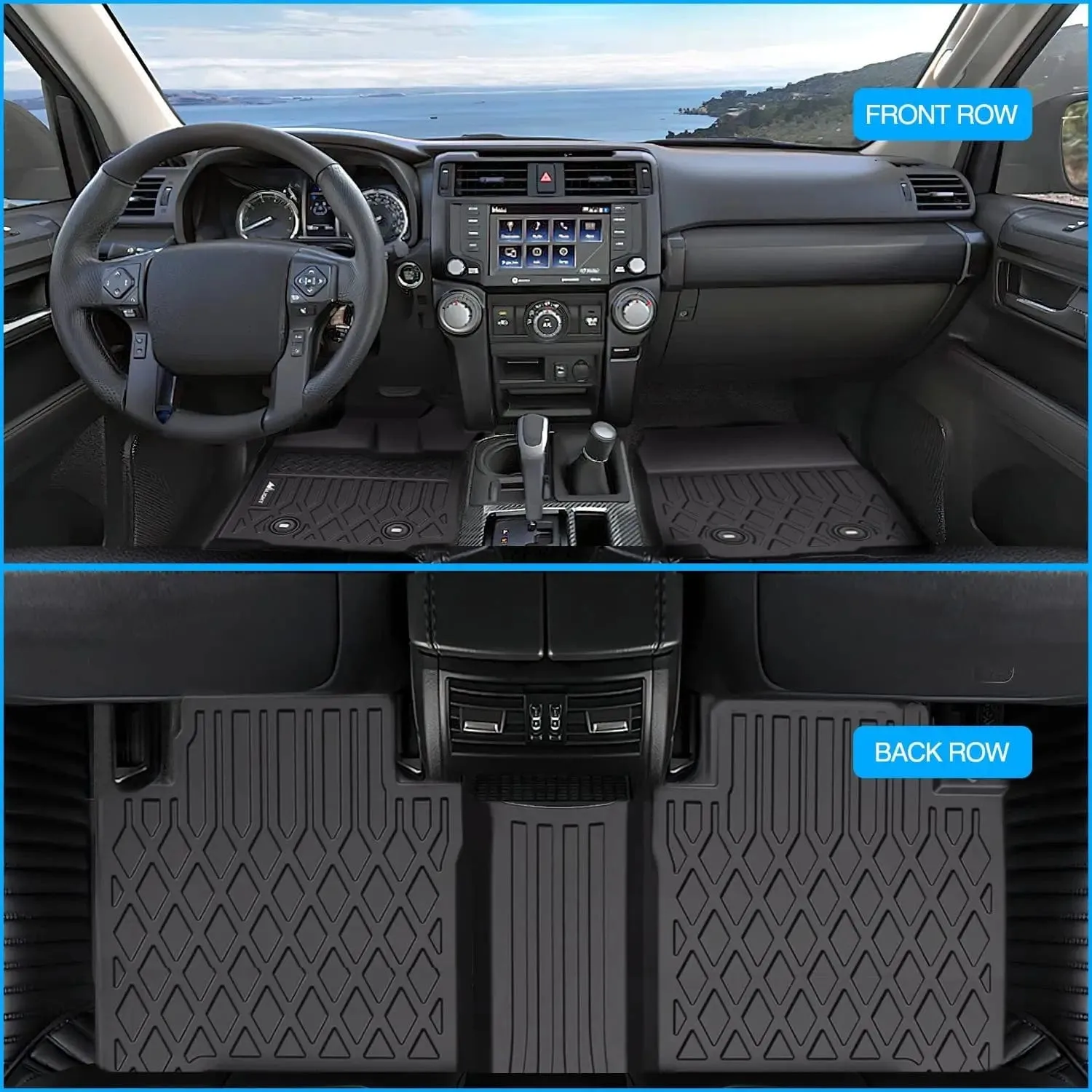 2018-2023 Toyota Tacoma Double Cab TPE Floor Mats