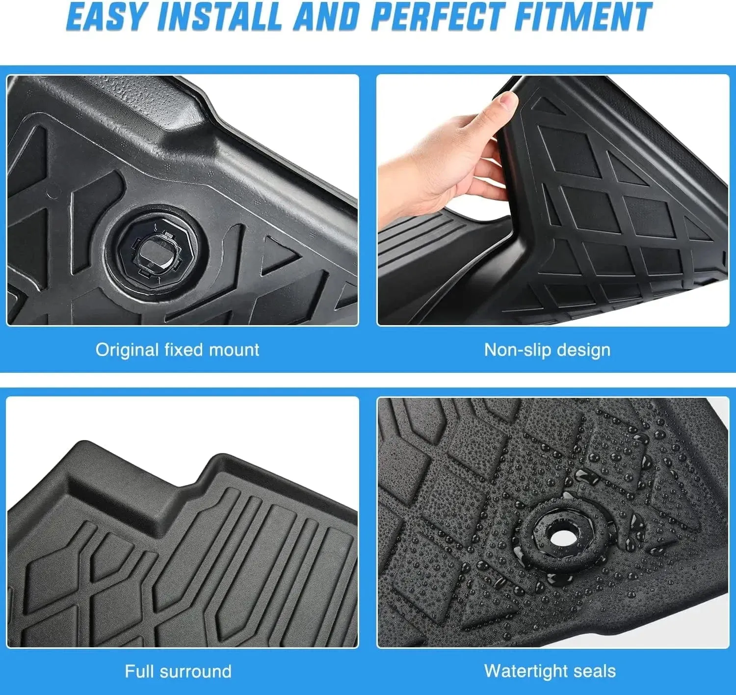 2018-2023 Toyota Tacoma Double Cab TPE Floor Mats