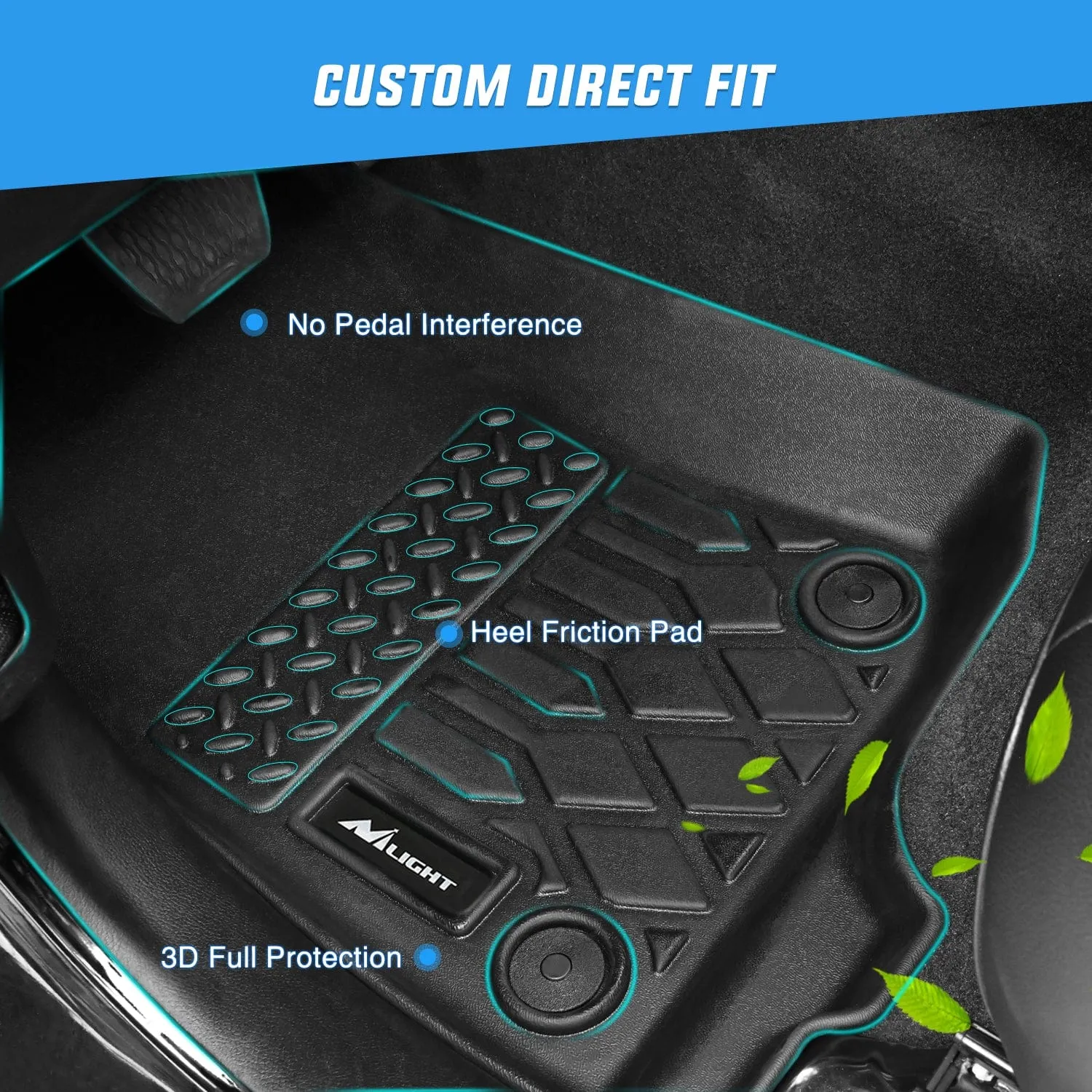 2018-2024 BMW X3 30i M40i 30e 2019-2024 BMW X4 M M40i xDrive 30i TPE Floor Mats