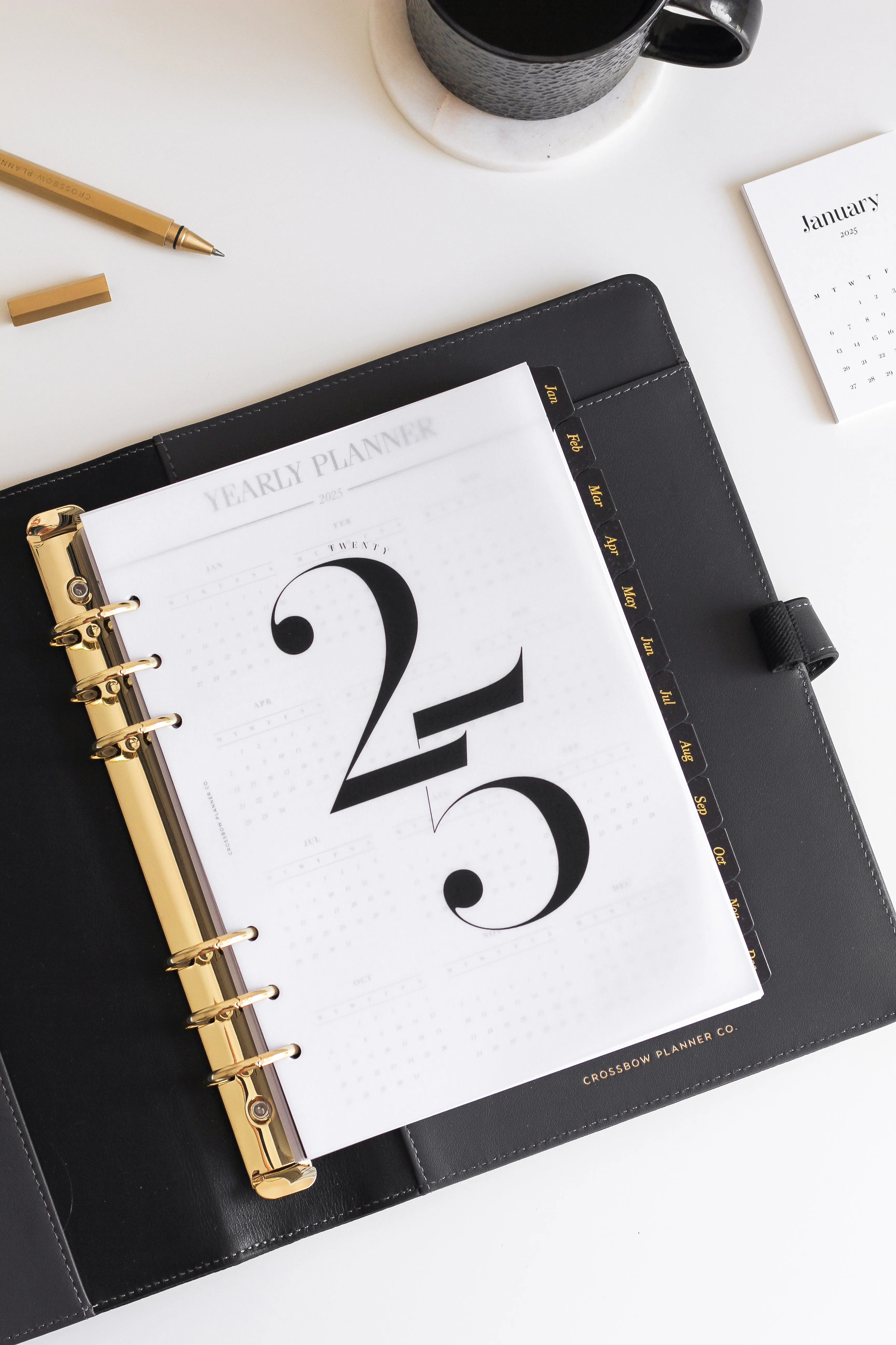 2025 Decorative Vellum Planner Dashboard