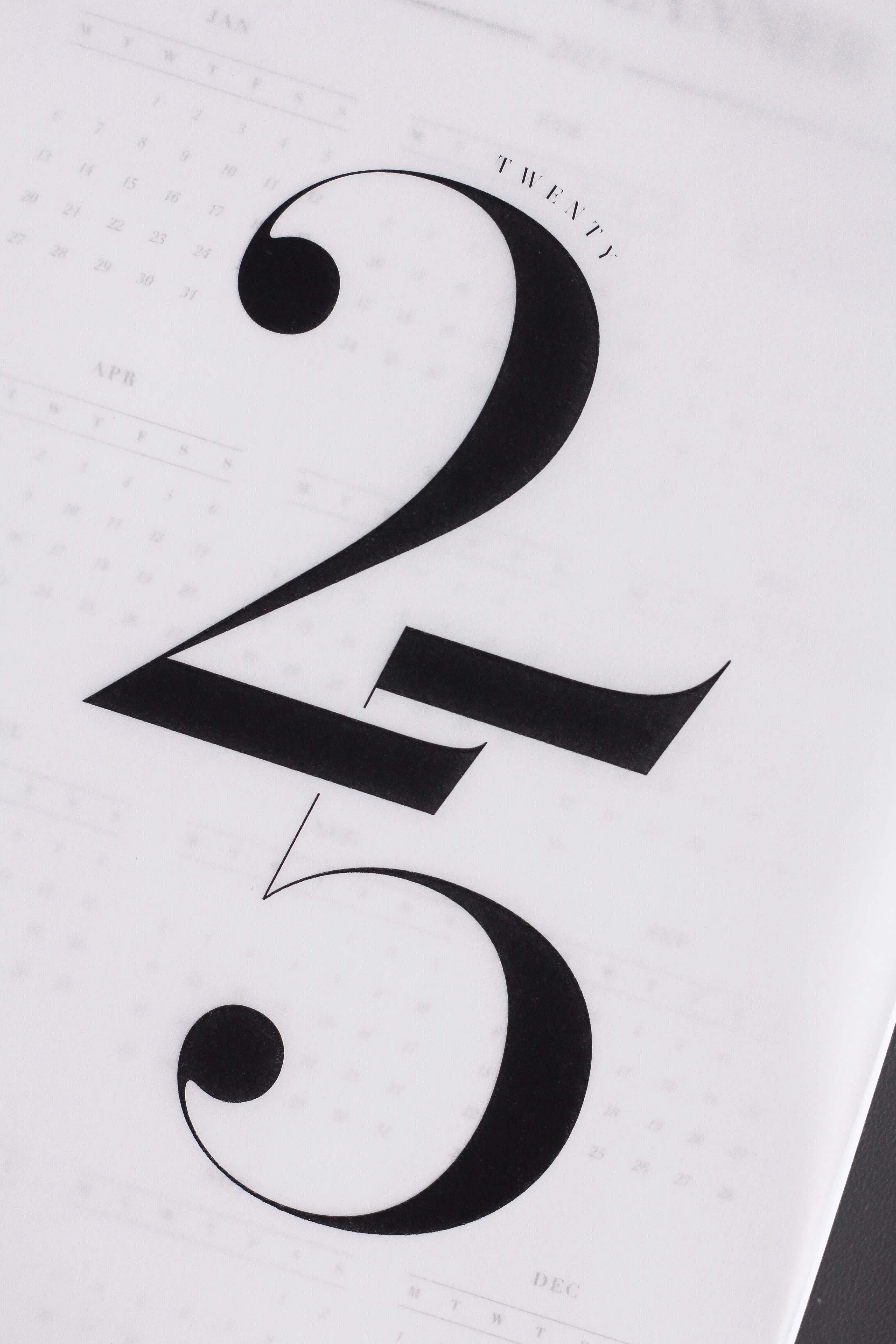 2025 Decorative Vellum Planner Dashboard