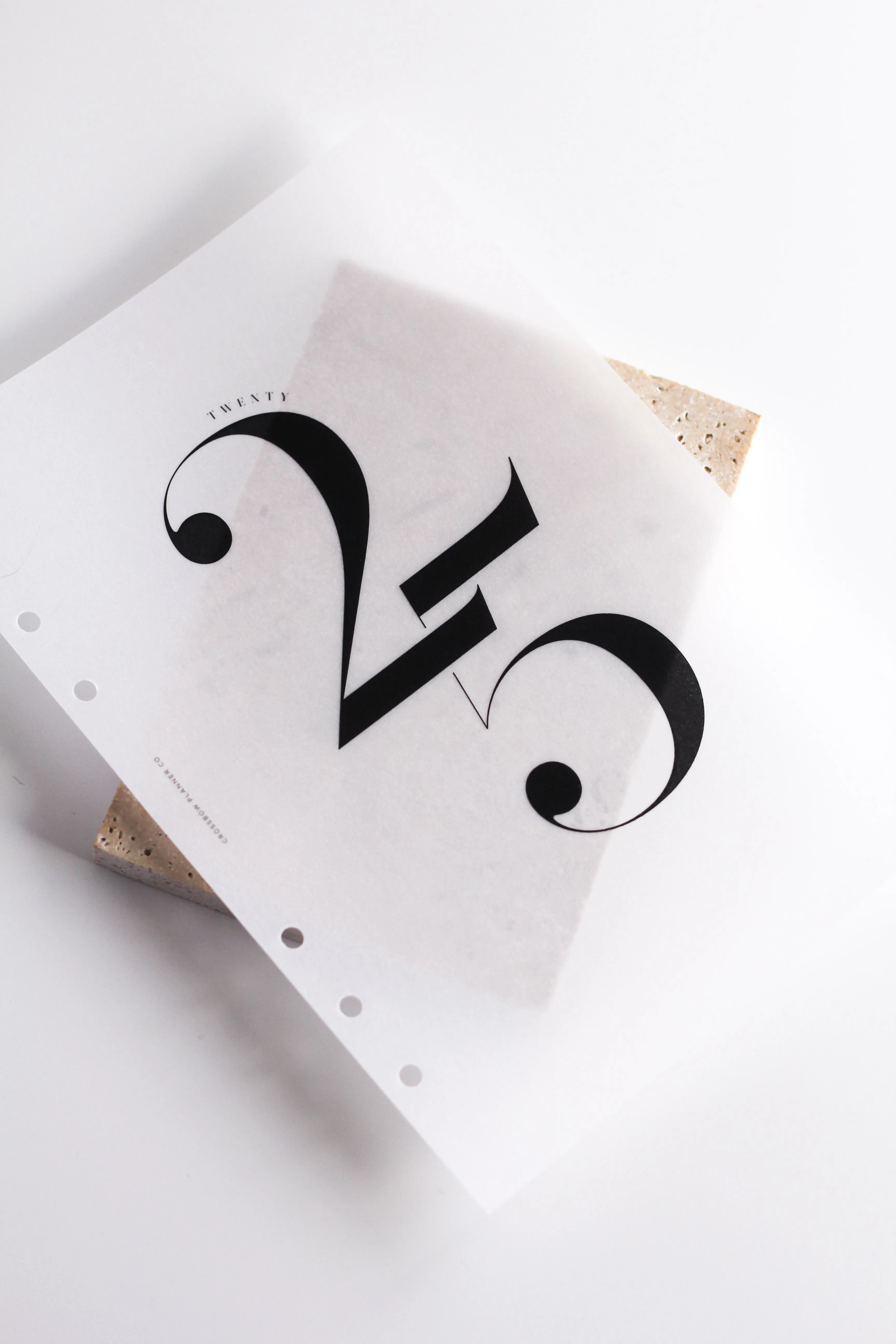2025 Decorative Vellum Planner Dashboard