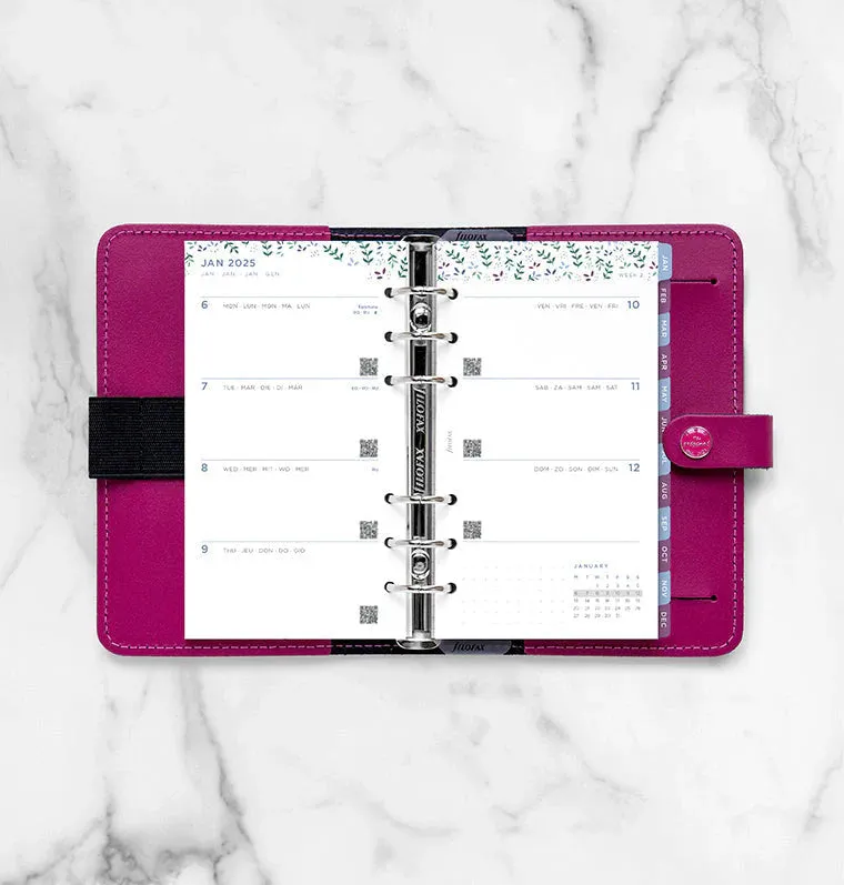 2025 Filofax Refill - Personal Week On Two Pages, Garden