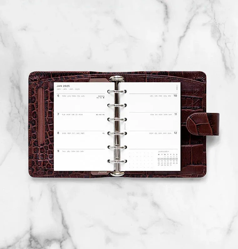 2025 Filofax Refill - Pocket Minimal Weekly View, Multilanguage