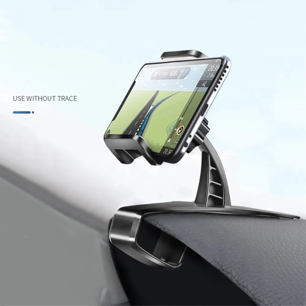 3 in 1 Car GPS Smartphone Holder: Dashboard / Visor Clamp   AC Grid Clip for Allview C4 You - Black