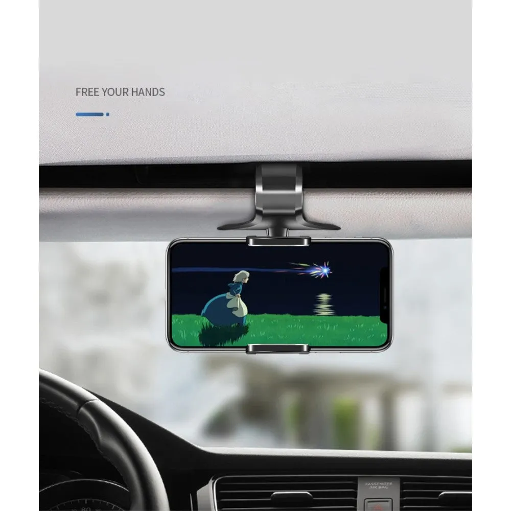 3 in 1 Car GPS Smartphone Holder: Dashboard / Visor Clamp   AC Grid Clip for Allview C4 You - Black