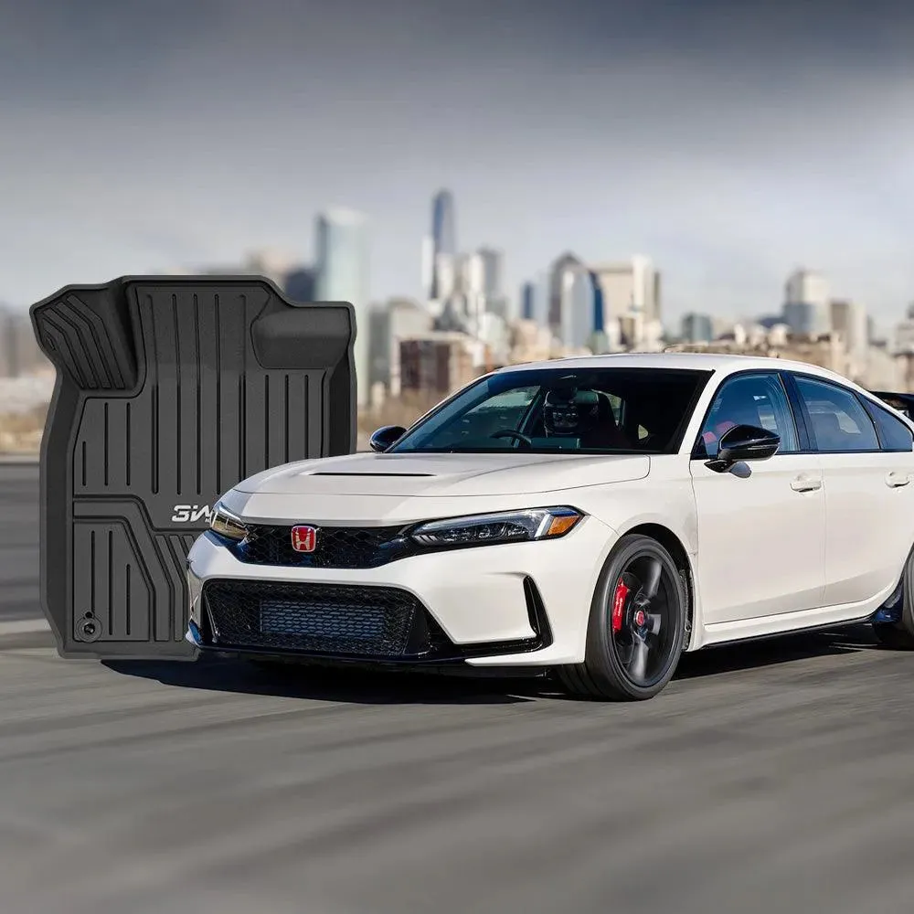 3W Honda Civic 2022-2025 (Non Hatchback) Custom Floor Mats Cargo Liner TPE Material & All-Weather Protection