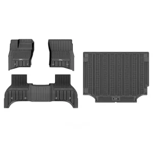 3W Land Rover Defender 110 2020-2025 Custom Floor Mats / Trunk Mat TPE Material & All-Weather Protection (Full 4 Doors 5 Seat only)
