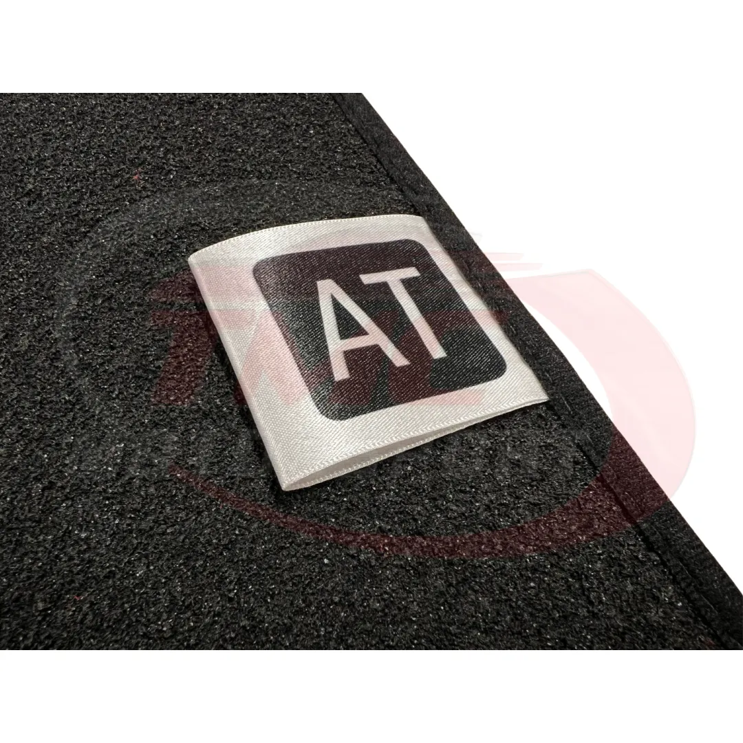 Abarth 500 / 595 / 695 Carpet Mats with Coloured Border - Right Hand Drive - Black or Red