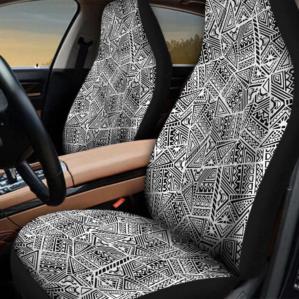 Ancient Aztec Tribal Pattern Print Universal Fit Car Seat Covers