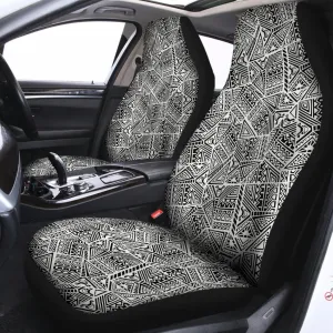 Ancient Aztec Tribal Pattern Print Universal Fit Car Seat Covers