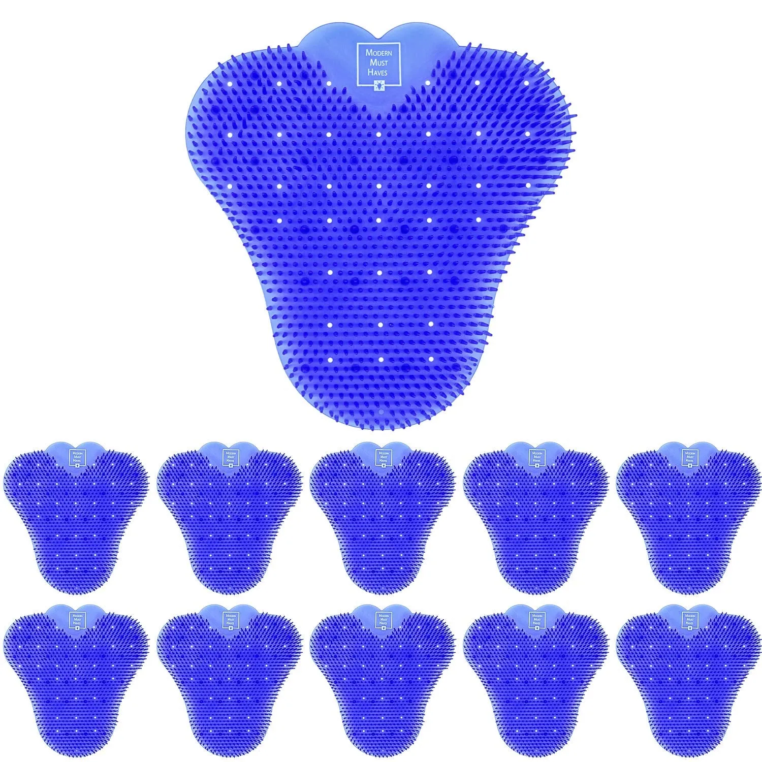 Anti-Splash Deodorizer Urinal Screen Mats (10 Pack) | Premium Long Bristle Splash Reducing Urinal Cake | Lasting Odor Freshener | Ideal for Bathrooms, Restrooms in Restaurants, Bars, Schools & Offices