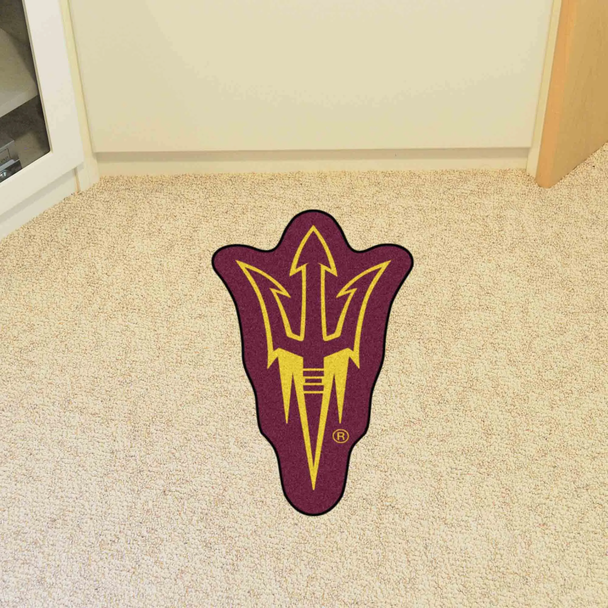 Arizona State Sun Devils Mascot Rug, Pitchfork Logo