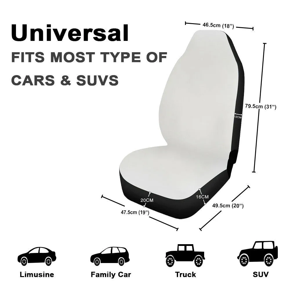 Beagle Inside American Flag Car Seat Covers