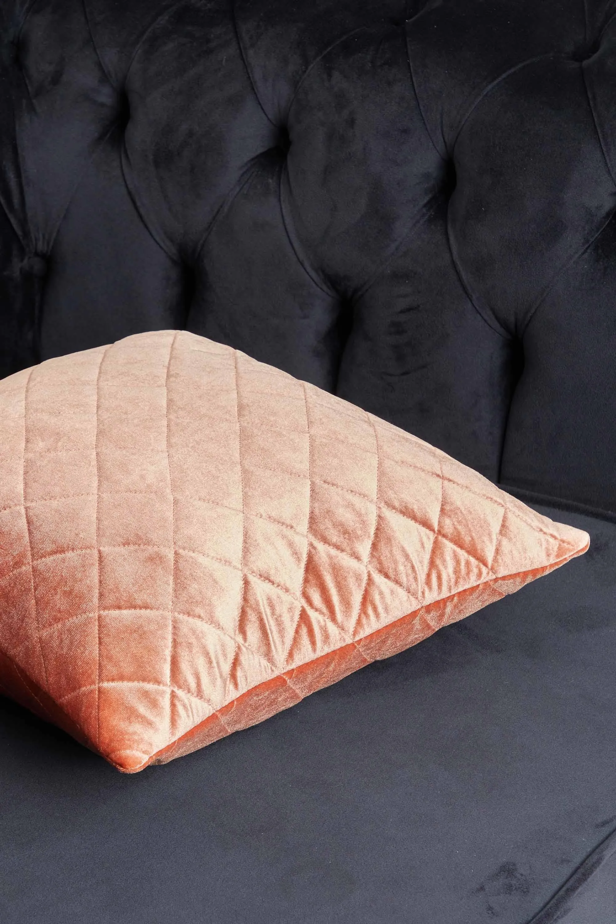 Boho Style Throw Pillow Cover made from Velvet, Decorative 18x18 Inches Quilted Handmade Pillow Cover for Modern Home Decoration,K-330