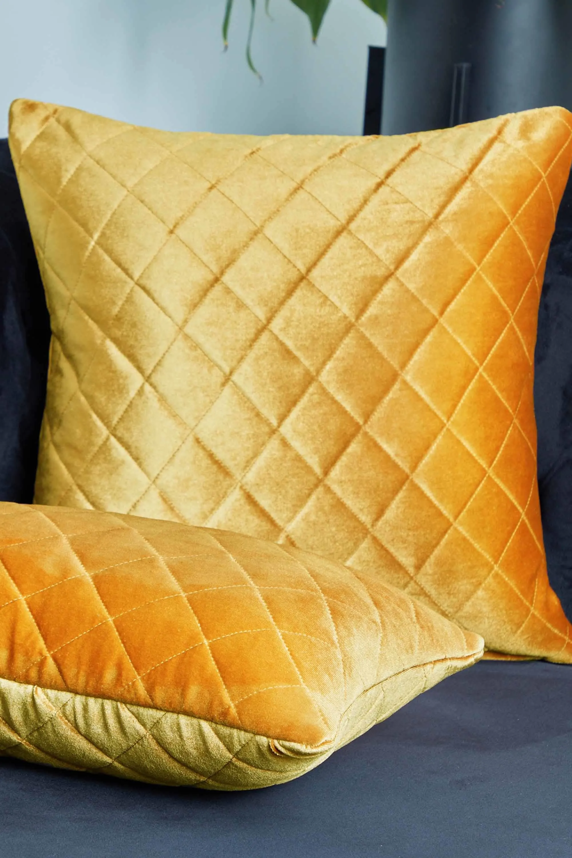 Boho Style Throw Pillow Cover made from Velvet, Decorative 18x18 Inches Quilted Handmade Pillow Cover for Modern Home Decoration,K-330