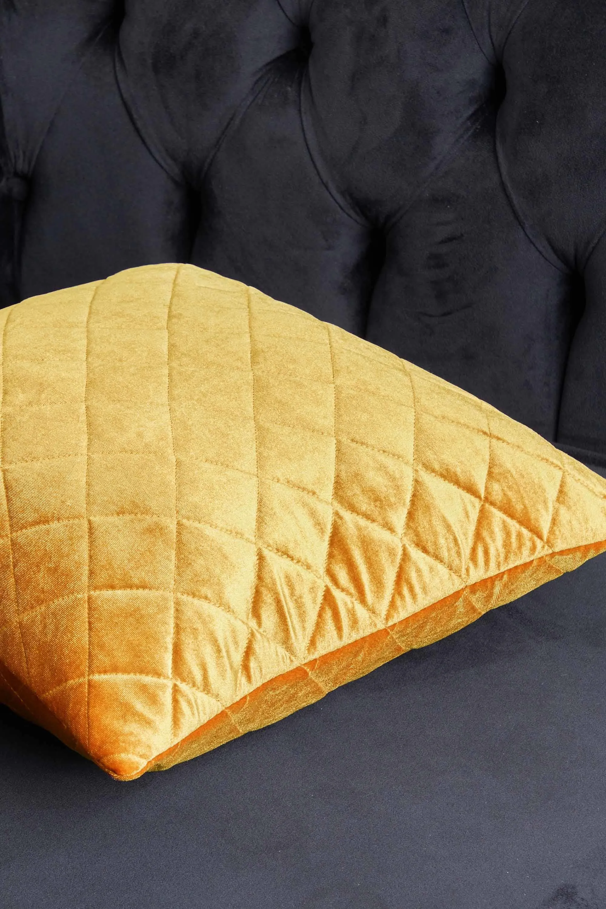 Boho Style Throw Pillow Cover made from Velvet, Decorative 18x18 Inches Quilted Handmade Pillow Cover for Modern Home Decoration,K-330