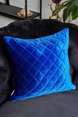 Boho Style Throw Pillow Cover made from Velvet, Decorative 18x18 Inches Quilted Handmade Pillow Cover for Modern Home Decoration,K-330
