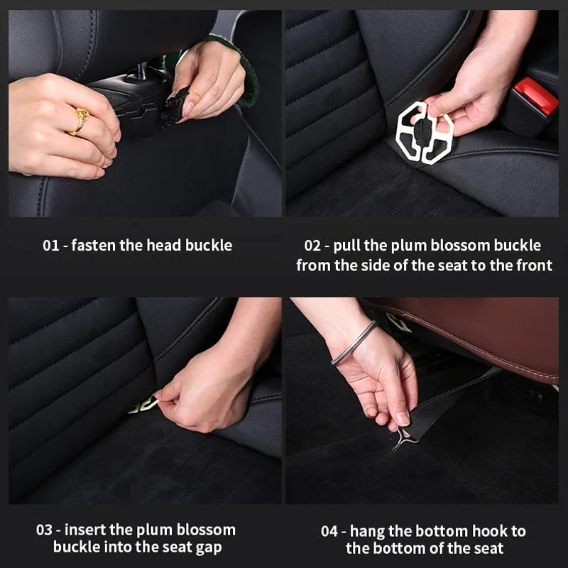 Car Back Seat Organizer with Foldable Table Tray