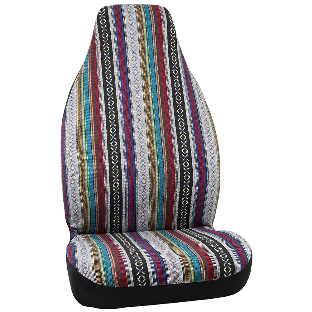 Car Seat Covers Stripe Multicolor Stripe Boho Print Automotive