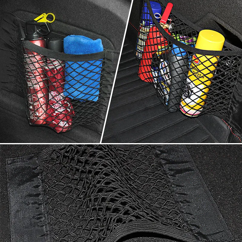 Car Trunk Organizer Double Layer Elastic Storage Mesh Net
