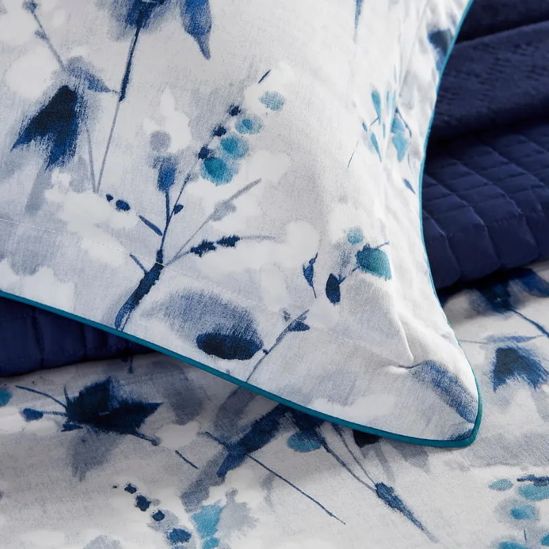 Christy Nina Ink Cotton Printed Multi Quilt Cover Set
