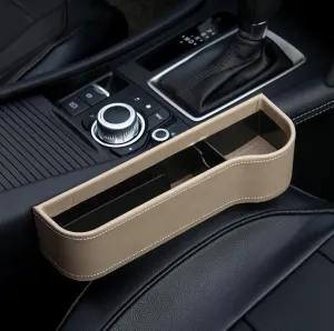 Color: Beige A, style: Passager - PU leather storage box