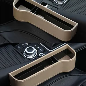 Color: Beige A, style: Set - PU leather storage box