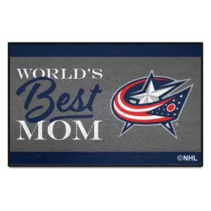 Columbus Blue Jackets World's Best Mom Starter Mat Accent Rug - 19in. x 30in.