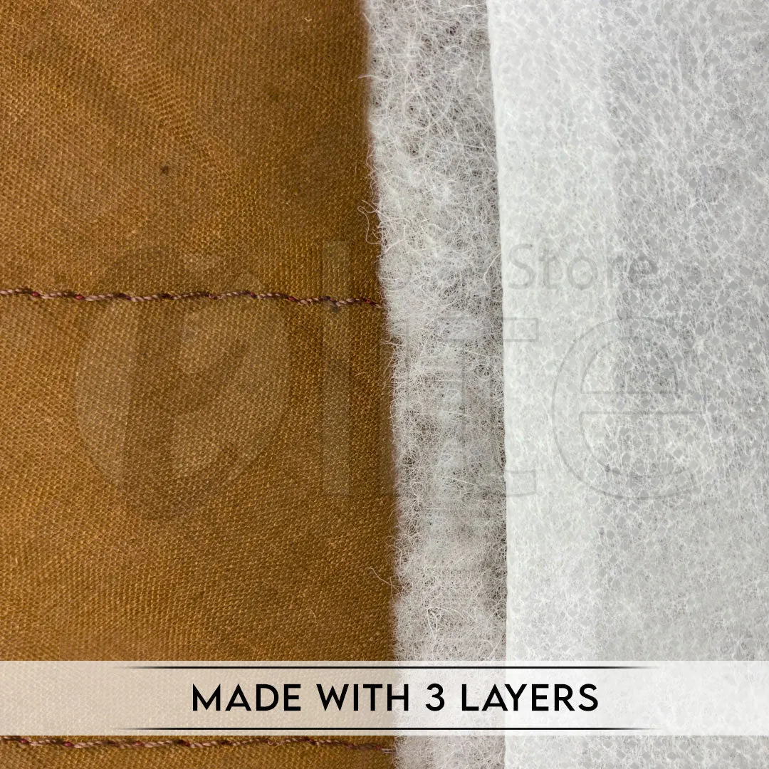 Cotton Quilted Sofa Cover – Copper Color