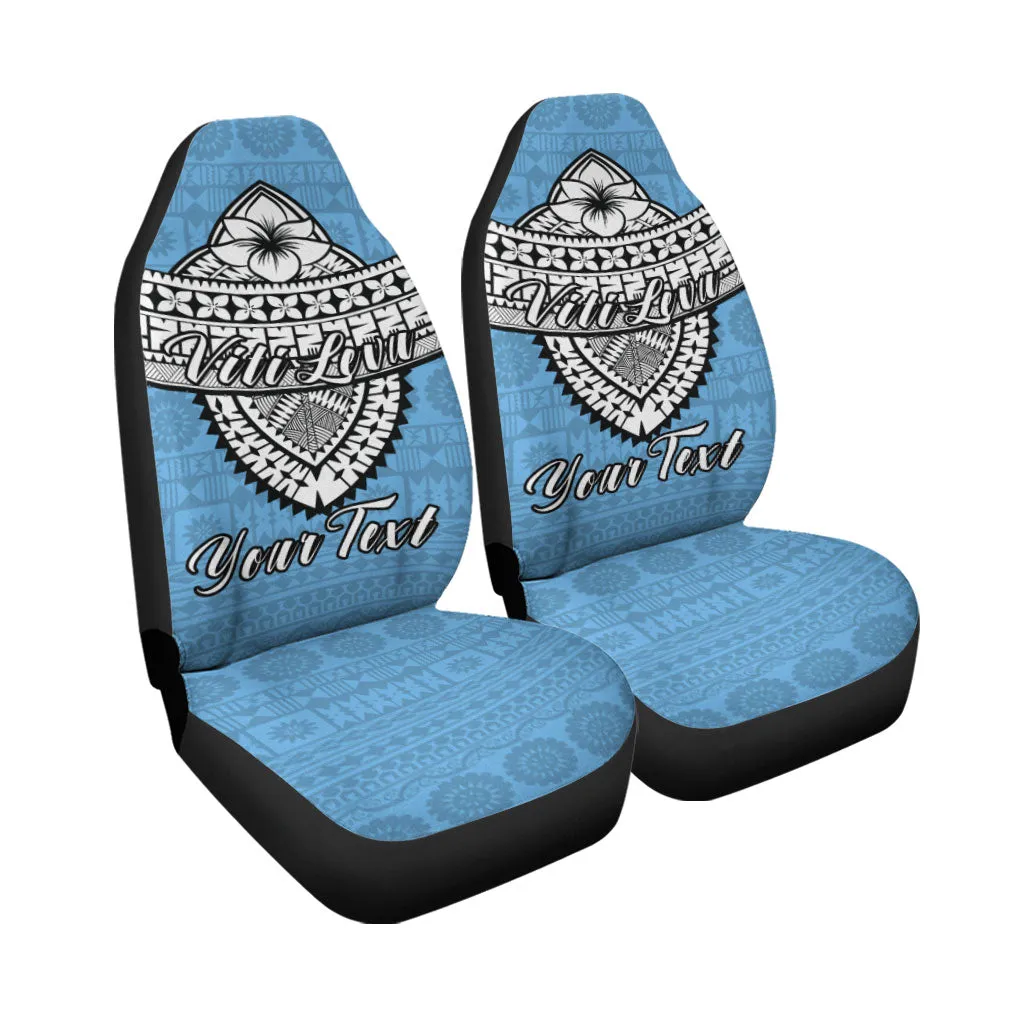 Custom Fiji Viti Levu Tapa Tribal Car Seat Covers