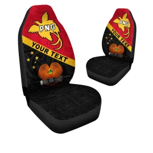 Custom Papua New Guinea Rugby Car Seat Covers