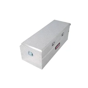 Dee Zee Red Label Truck Box - Toolbox - Single Lid - 46.50" Long - 19" Wide - Aluminum - Diamond Plate - Universal