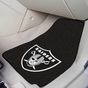 Fanmats Las Vegas Raiders Front Carpet Car Mat Set - 2 Pieces