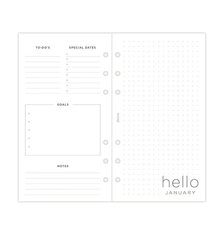 Filofax 2024 Personal Minimal Week On Two Pages Diary Planner