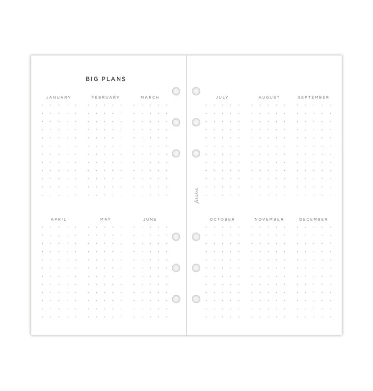 Filofax 2024 Personal Minimal Week On Two Pages Diary Planner