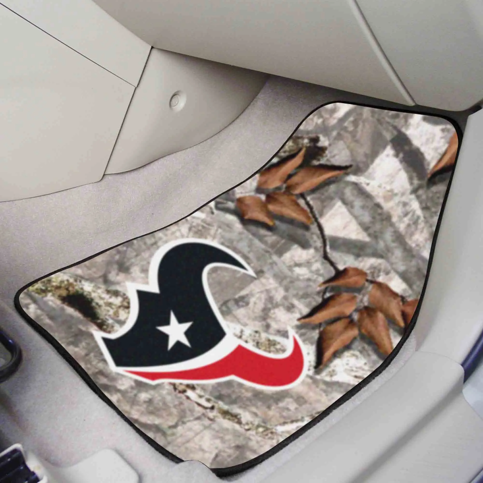 Houston Texans Camo Front Carpet Car Mat Set - 2 Pieces