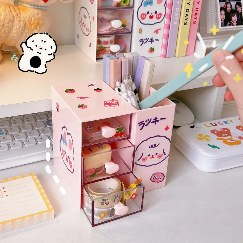 Kawaii Bunny Pen Organizers