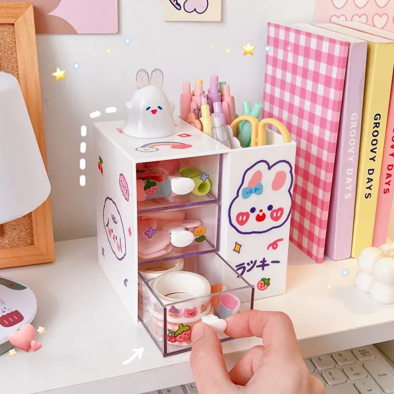Kawaii Bunny Pen Organizers