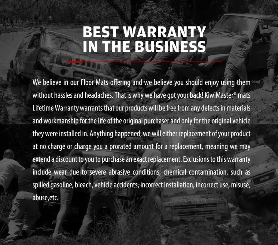 Kiwi Master 3D TPE Car Floor Mats Liner Fit Toyota Hilux Dual Cab Auto MY | 2016 - On