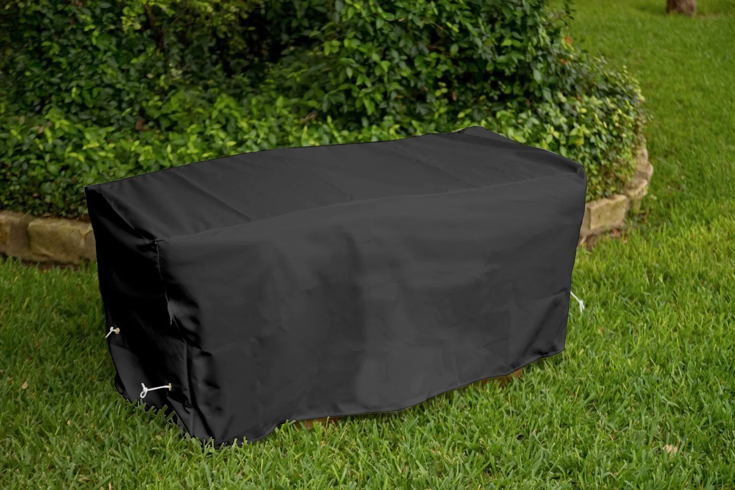 KoverRoos Weathermax 74212 4-Feet Garden Seat Cover, 51-Inch Width by 28-Inch Diameter by 18-Inch Height, Black