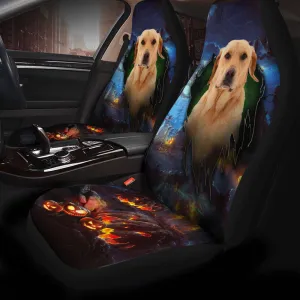 Labrador Retriever Dog Halloween Car Seat Covers