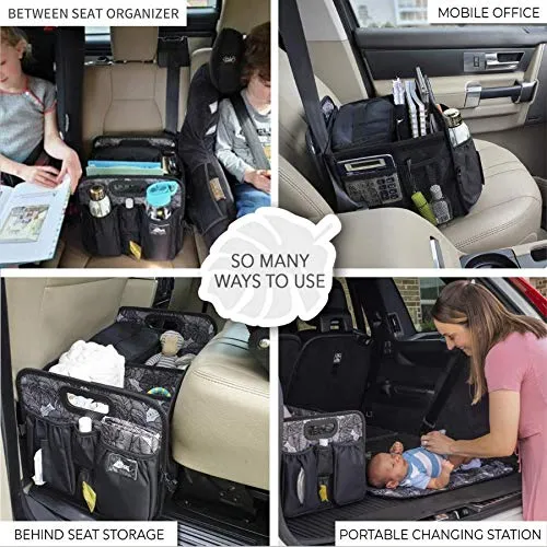 LALUKA Car Trunk Organizer Cooler and Lid Seat Belt Front and Back Bottle