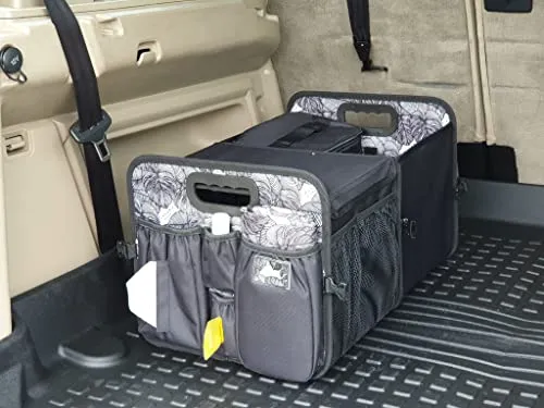 LALUKA Car Trunk Organizer Cooler and Lid Seat Belt Front and Back Bottle