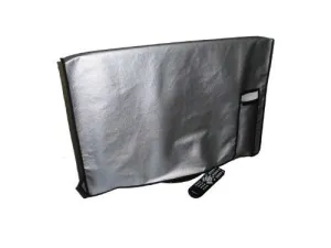 Large Flat Screen TV / LED / HDTV Vinyl Padded Dust Covers With Remote Control Pocket (32" Cover -  31.75" x 3.75" x 23")