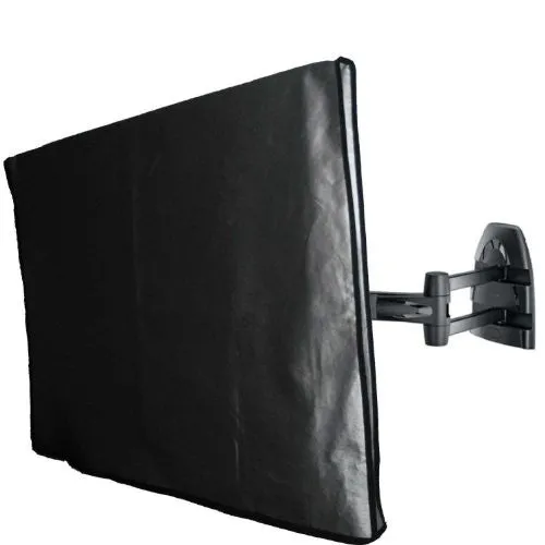 Large Flat Screen TV / LED / HDTV Vinyl Padded Dust Covers With Remote Control Pocket (32" Cover -  31.75" x 3.75" x 23")