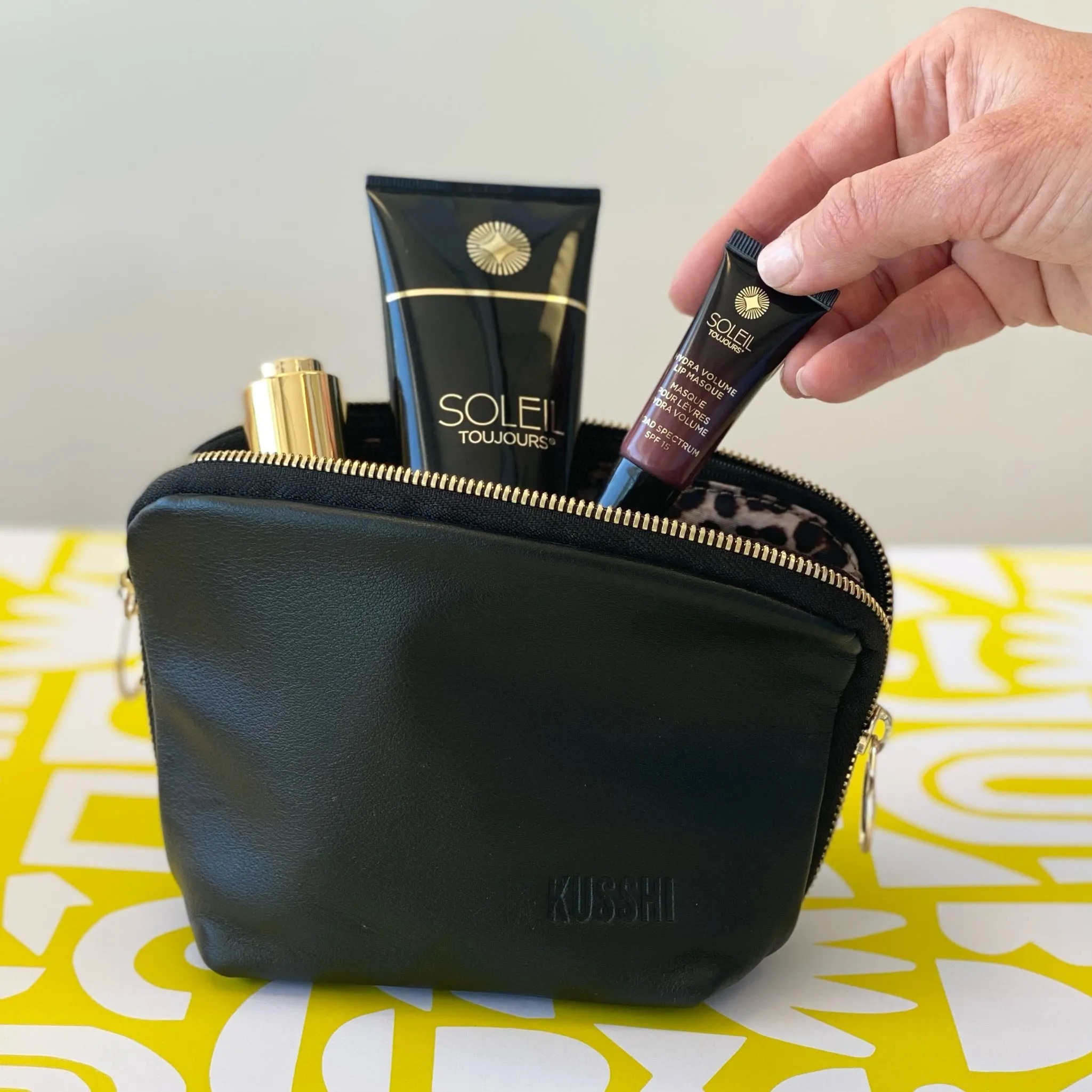 Leather Makeup Bag